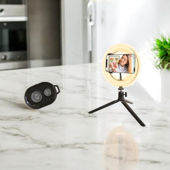 VIVITAR Wireless 8" Podcast Ring Light - Picture 1 of 2